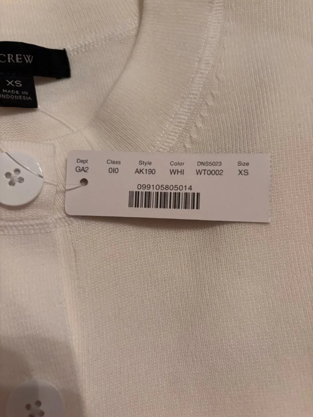 J. Crew Women's Button-Up Cardigan ~ Size XS ~ New with Tags
